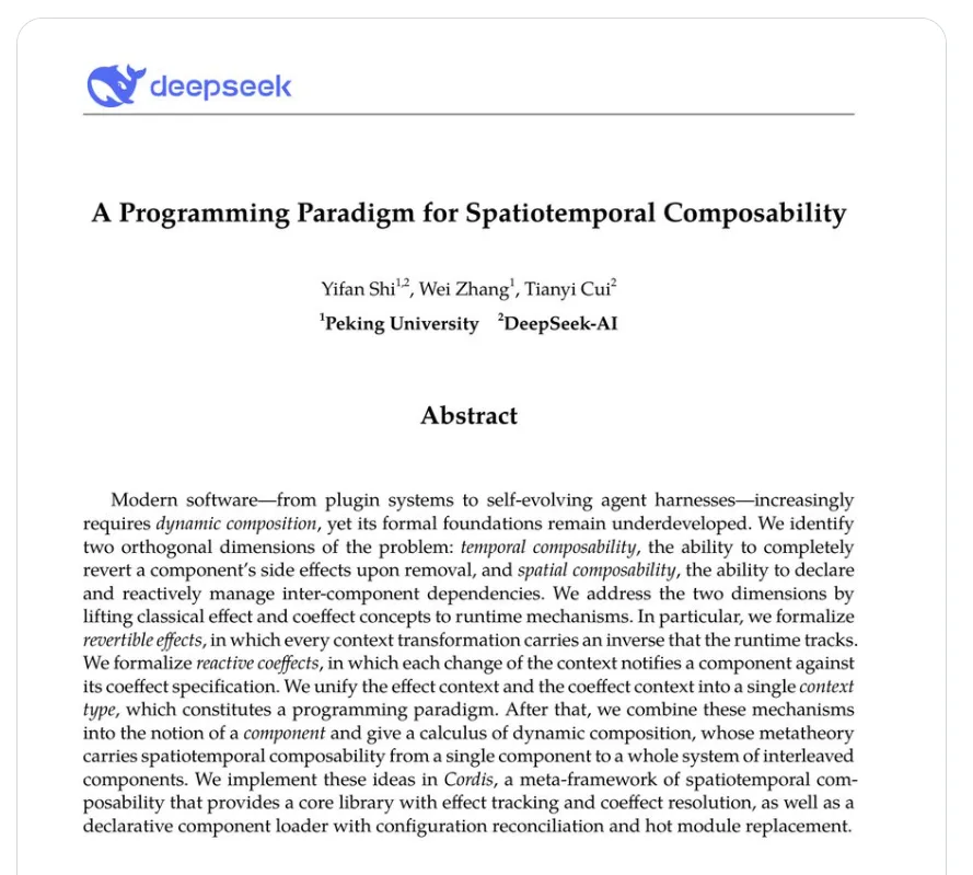 A Programming Paradigm for Spatiotemporal Composability 论文首页